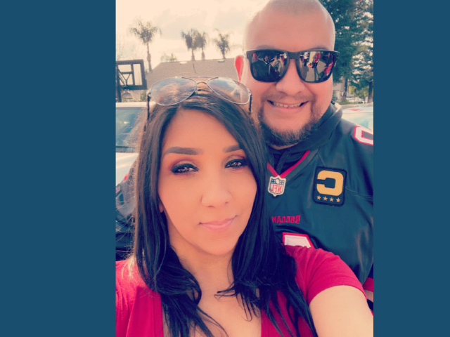 Super Bowl Sandra Oropeza & God Father Art Oropeza waiting for Buccaneers Super Bowl VICTORY #3!