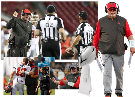 Bruce Charles Arians Head Coach of Tampa Bay Buccaneers 2019 to Present - BuccaneersFan.com The Ultimate Tampa Bay Buccaneers Fan Site, Historical Archive, Every Coach, Every Season, BUCS Fanatical Fans - BUCS Coaching History 1976-Present. Professor Jam